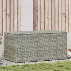vidaXL Boîte de rangement de jardin résine tressée 100x50x50 cm