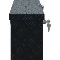 Accessoires De Quincaillerie-vidaXL Boîte en aluminium 485x140x200 mm Noir