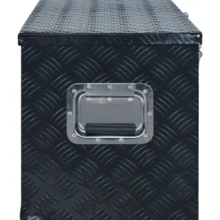 vidaXL Boîte en aluminium 1085x370x400 mm Noir
