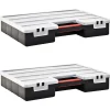 Accessoires De Quincaillerie-vidaXL Boîtes d'assortiment 2 pcs 460x325x80 mm plastique