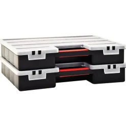 Accessoires De Quincaillerie-vidaXL Boîtes d'assortiment 2 pcs 460x325x80 mm plastique