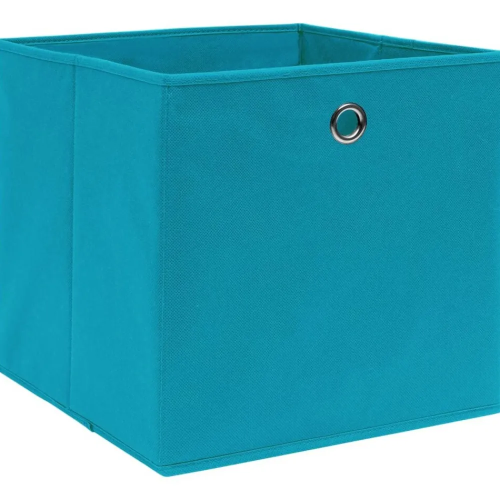 vidaXL Boîtes de rangement 4 pcs Tissu intissé 28x28x28 cm