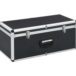 vidaXL Boîtes de rangement 2 pcs Aluminium