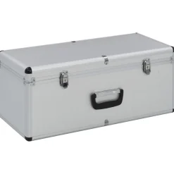 Accessoires De Quincaillerie-vidaXL Boîtes de rangement 2 pcs é Aluminium Argent