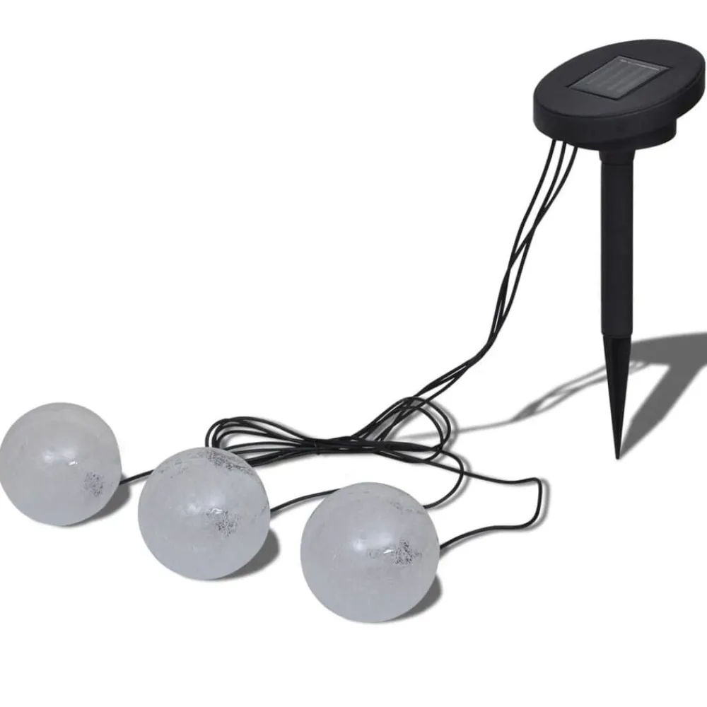 vidaXL Boules solaires flottantes 3 LED pour étang piscine