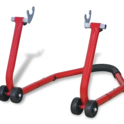 vidaXL Béquille arrière de moto Rouge