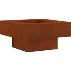 vidaXL Braise Marron 60 x 60 x 30 cm Acier patiné