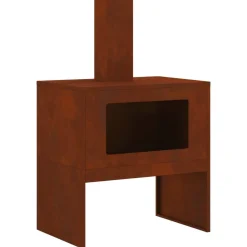 vidaXL Braise Marron 60 x 40 x 96 cm Acier patiné