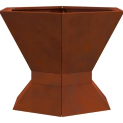 vidaXL Braise Marron 50 x 50 x 40 cm Acier patiné