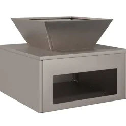 Cheminées-vidaXL Braise Rouillé 50 x 50 x 40 cm Acier patiné