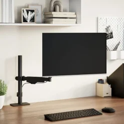 Appareils Électroniques-vidaXL Bras pour moniteur unique 27 pouces max ressort à gaz 10 kg