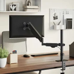 Appareils Électroniques-vidaXL Bras pour moniteur unique 27 pouces max ressort à gaz 10 kg