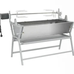 Arts De La Table & Arts Culinaires-vidaXL Broche à rôtir de barbecue Fer et acier inoxydable