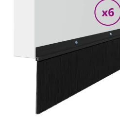 vidaXL Brosses d'étanchéité pour porte à visser 6 pcs 100 cm