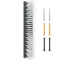 Agriculture-vidaXL Brosses pour le bétail Noir et 50 x 10 x 6.5 cm Blanc