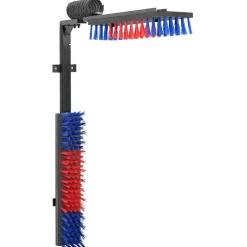 Agriculture-vidaXL Brosses pour le bétail Rouge et bleu 84 x 10 x 91 cm PVC Bleu et rouge