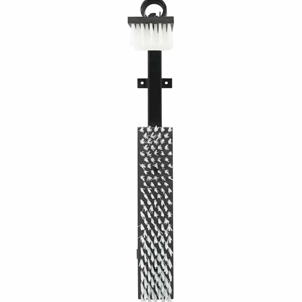 Agriculture-vidaXL Brosses pour le bétail Noir et 84 x 10 x 91 cm PVC Blanc