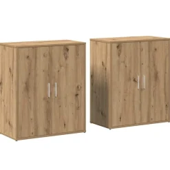 vidaXL Buffet 2 pcs Chêne artisanal 60 x 31 x 70 cm Bois d'ingénierie