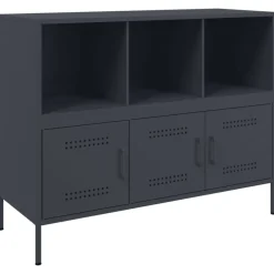 Armoires & Meubles De Rangement-vidaXL Buffet 100,5x39x79 cm acier Anthracite