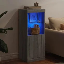 vidaXL Buffet avec lumières LED 41x37x100 cm