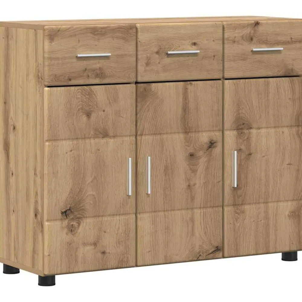 Ensembles De Meubles-vidaXL Buffet avec étagère FLORIN Chêne artisanal 88,5 x 30,5 x 73 cm ch&ecirc;ne artisanal