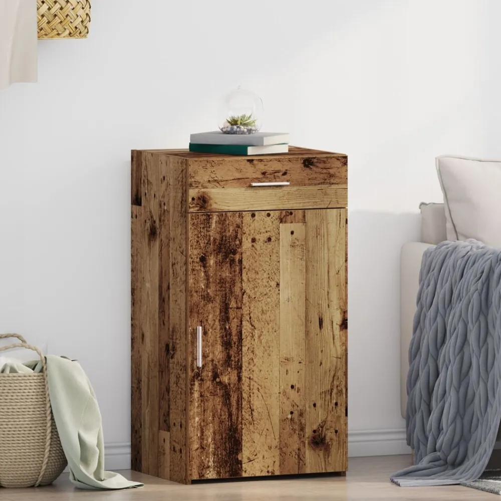 Armoires & Meubles De Rangement-vidaXL Buffet avec tiroir 50 x 42,5 x 93 cm Bois ancien