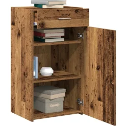 Armoires & Meubles De Rangement-vidaXL Buffet avec tiroir 50 x 42,5 x 93 cm Bois ancien