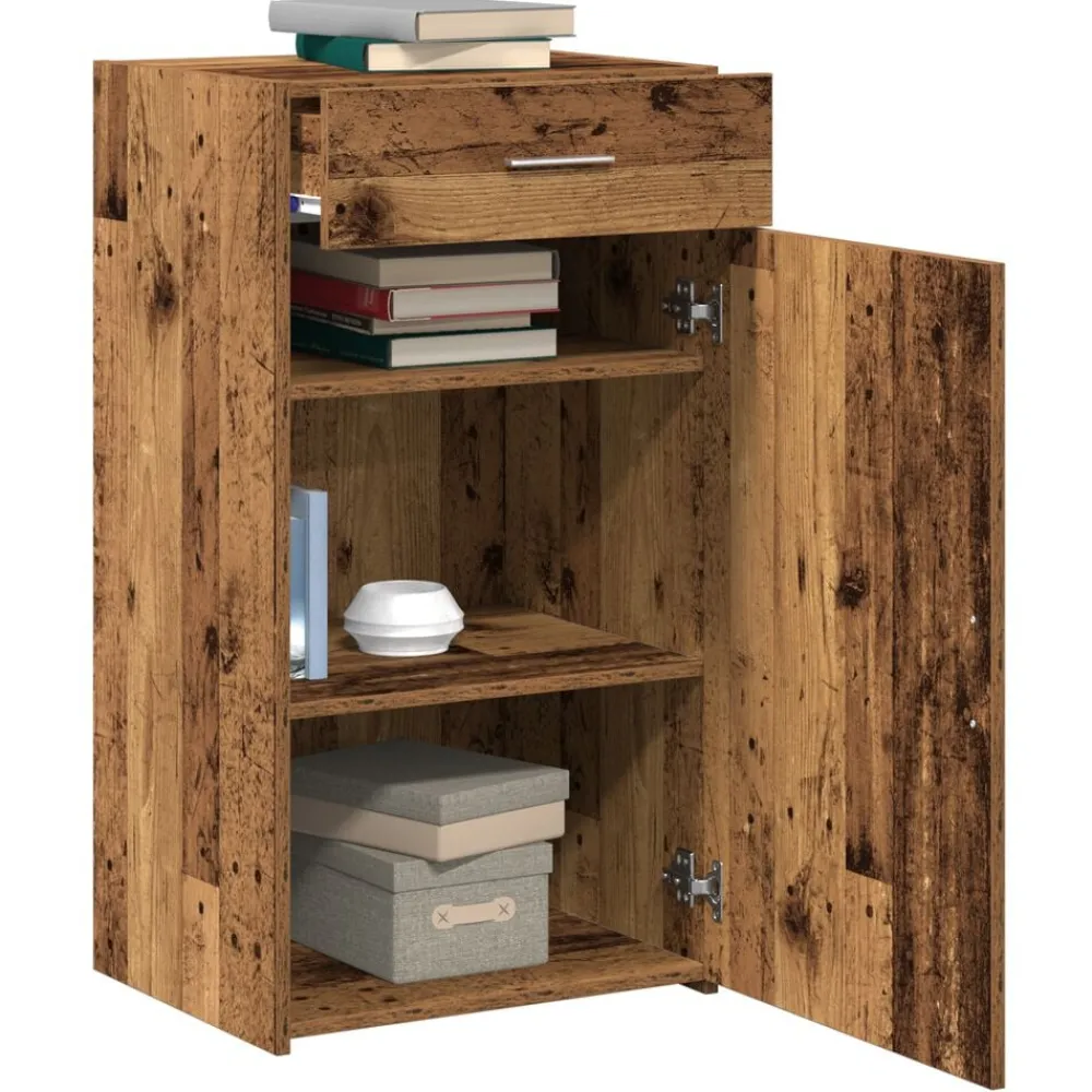 Armoires & Meubles De Rangement-vidaXL Buffet avec tiroir 50 x 42,5 x 93 cm Bois ancien