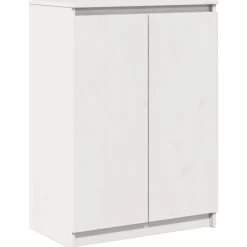Armoires & Meubles De Rangement-vidaXL Buffet 60x36x84 cm Bois de pin massif Blanc