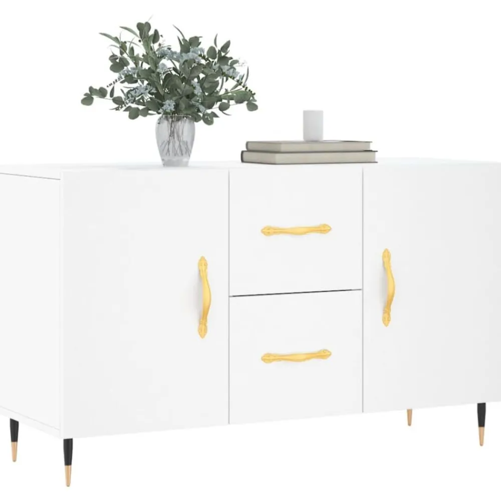 Armoires & Meubles De Rangement-vidaXL Buffet 100x36x60 cm bois d'ingénierie Blanc