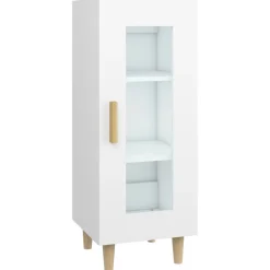 Armoires & Meubles De Rangement-vidaXL Buffet 34,5x34x90 cm bois d'ingénierie Blanc