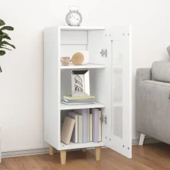 Armoires & Meubles De Rangement-vidaXL Buffet 34,5x34x90 cm bois d'ingénierie Blanc