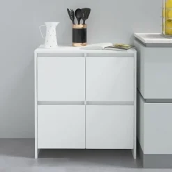Armoires & Meubles De Rangement-vidaXL Buffet 70x41x75 cm Bois d'ingénierie Blanc