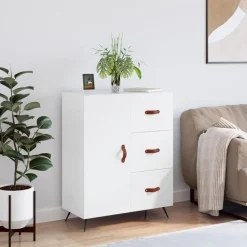 Armoires & Meubles De Rangement-vidaXL Buffet 69,5x34x90 cm bois d'ingénierie Blanc