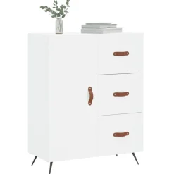 Armoires & Meubles De Rangement-vidaXL Buffet 69,5x34x90 cm bois d'ingénierie Blanc