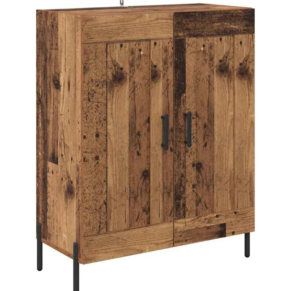 vidaXL Buffet 69,5 x 34 x 90 cm Bois d'ingénierie et fer