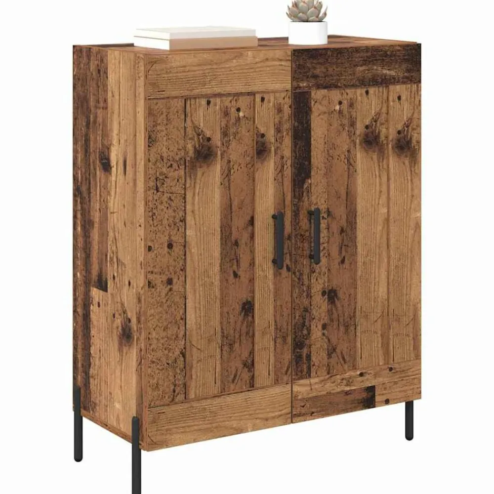 vidaXL Buffet 69,5 x 34 x 90 cm Bois d'ingénierie et fer
