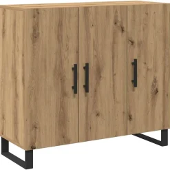 Armoires & Meubles De Rangement-vidaXL Buffet Chêne artisanal 90 x 34 x 80 cm Bois d'ingénierie chêne artisanal