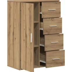 vidaXL Buffet Chêne artisanal 60 x 31 x 84 cm Bois d'ingénierie