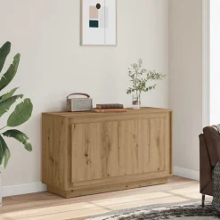 Armoires & Meubles De Rangement-vidaXL Buffet Chêne artisanal 102 x 35 x 55 cm Bois d'ingénierie ch&ecirc;ne artisanal