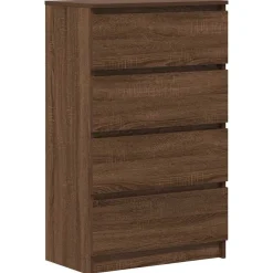 vidaXL Buffet Chêne marron 60x35x98,5 cm Bois d'ingénierie