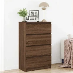 vidaXL Buffet Chêne marron 60x35x98,5 cm Bois d'ingénierie