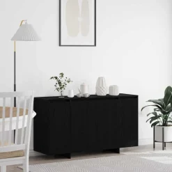 vidaXL Buffet Chêne noir 135 x 41 x 75 cm Bois d'ingénierie
