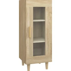 Armoires & Meubles De Rangement-vidaXL Buffet Chêne sonoma 34,5x34x90 cm Bois d'ingénierie Ch&ecirc;ne sonoma