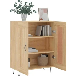 vidaXL Buffet chêne sonoma 69,5x34x90 cm bois d'ingénierie