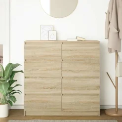vidaXL Buffet chêne sonoma 100x35x99 cm bois d'ingénierie