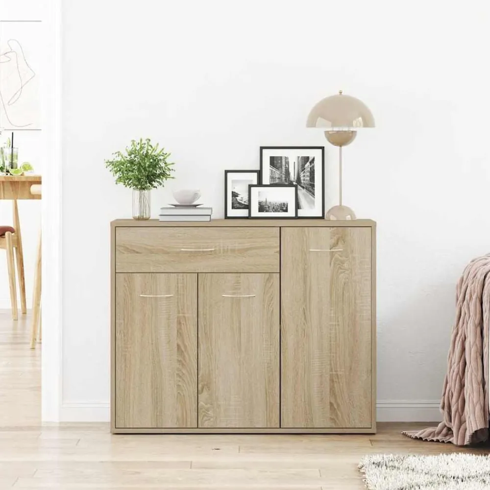 Armoires & Meubles De Rangement-vidaXL Buffet Chêne sonoma 88x30x70 cm Bois d'ingénierie Chêne sonoma