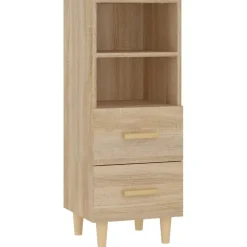 vidaXL Buffet Chêne sonoma 34,5x34x90 cm Bois d'ingénierie