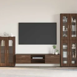 Ensembles De Meubles-vidaXL Buffet FLORIN Chêne brun 55,5 x 29 x 100 cm Bois d'ingénierie Ch&ecirc;ne marron
