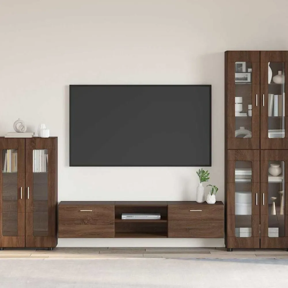 Ensembles De Meubles-vidaXL Buffet FLORIN Chêne brun 55,5 x 29 x 100 cm Bois d'ingénierie Chêne marron